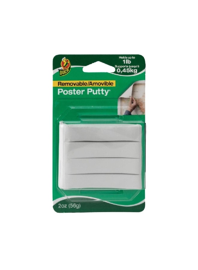 Duck Mess Free Non Toxic Removable High Quality Mounting Poster Putty White 2oz 1436912 - Image 2